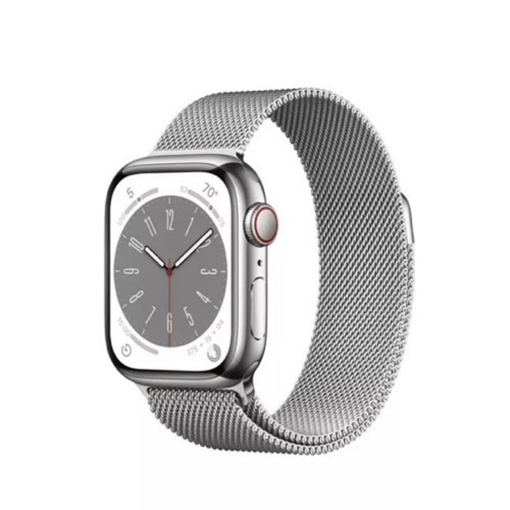 APPLE Watch 8 Silver 41mm GPS + CELLULAR Stainless Steel Milanese Loop MNJ73LL/A